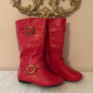 Girls red Boots